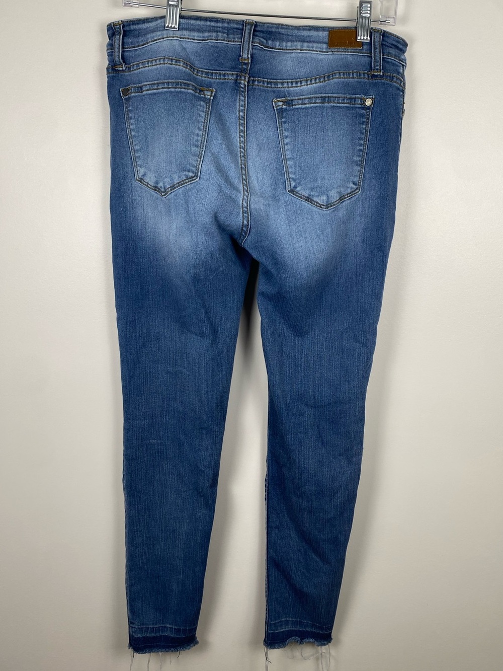 Judy Blue Distressed Medium Blue Skinny Jeans - Picture 2 of 4